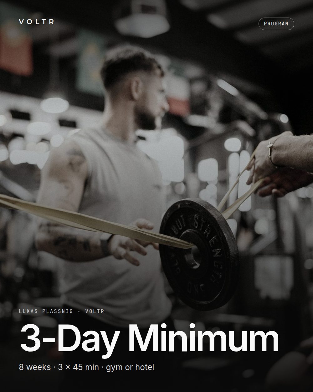3-Day Minimum program cover