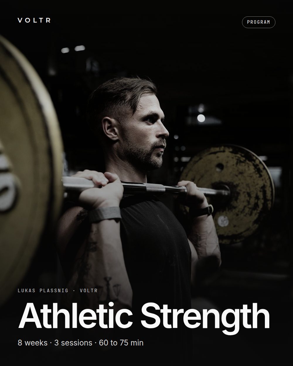 Athletic Strength program cover